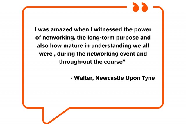 Amazing networking quoted by Walter